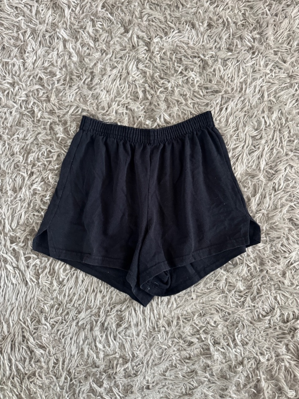 Soffe Black High Waisted Lounge Shorts